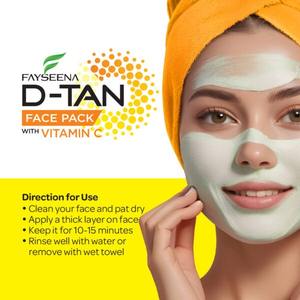 Indian Manufactured D <b>Tan</b> <b>Face</b> Pack with Vitamin C for <b>Tan</b> Removal and Instant Skin Brightening Available At Best Market Price - Product Image 3