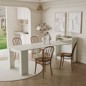 Tavolo da Pranzo Moderno Allungabile con Vano Portaoggetti - Product Image 1