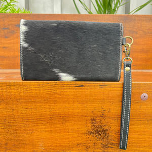 2025 nouveaux Designers femmes portefeuilles mode sac à main usiné à la main en cuir de vachette véritable argent et porte-carte pochette pour dames - Product Image 5