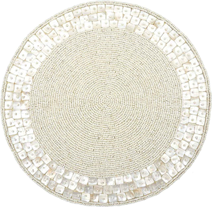FLORAL DESIGN Eco-Friendly Handmade Customizable Glass Beaded Modern Traditional Stylish Embroidery Decorative Dining <b>Table</b> <b>Matt</b> - Product Image 6
