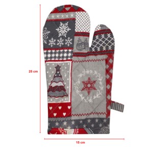 Nueva Colección en Tendencia: Guante de Horno Navideño 100% Algodón de Buena Calidad, Ecológico, Apto para Microondas - Product Image 4