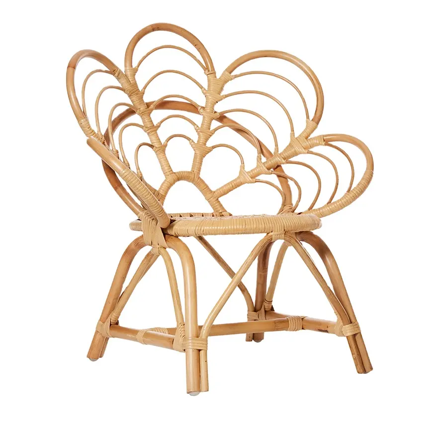 Rattan sedia bambino