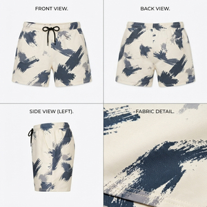 100% Cotton Fleece Printed Shorts Men Plus Size <b>Drawstring</b> Waist Winter Shorts Men Breathable Jogging Sweat Shorts Yoga Wear Men - Product Image 5
