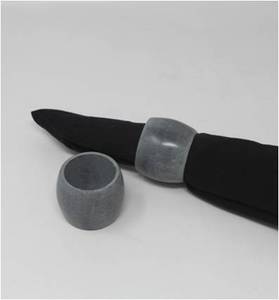 Anneaux et supports de serviettes en résine bicolore modernes personnalisables en gros, blancs, durables et écologiques pour la décoration de table de mariage de luxe - Product Image 5