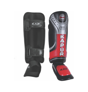 Protège-tibias et protège-pieds professionnels de Muay Thai, rembourrés et détachables, équipement durable pour l'entraînement de kickboxing - Product Image 1