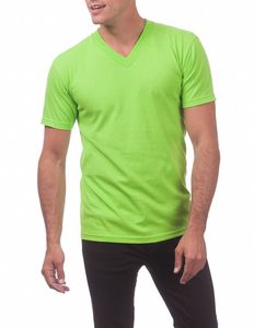 เสื้อยืดแฟชั่นใหม่สำหรับผู้ชาย ผ้าฝ้าย 100% ทรงปกติ แขนสั้น คอวี มีทุกขนาด - Product Image 5
