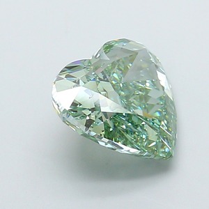 Diamant de laboratoire CVD vert vif fantaisie modifié en forme de cœur de 5,03 carats, clarté VVS1, polissage excellent, pierre précieuse en vrac en stock - Product Image 4
