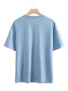 Camiseta de Hombre 2026 de Alta Calidad, 100% Algodón, Corte Ajustado, Manga Corta, Informal, con Letras, para Verano, Secado Rápido, Transpirable, Personalizable - Product Image 2