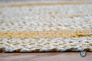 Tapis en jute tressé fait main, tapis en fibres naturelles, vente en gros, personnalisable pour la décoration de la maison, salon - Product Image 4