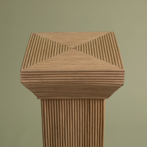Support carré en rotin artisanal, colonne de présentation en osier, support de plante décoratif, socle pour la décoration de la maison, du salon ou de l'hôtel - Product Image 3