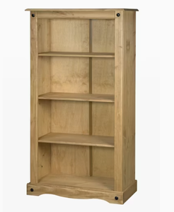 <b>Rustic</b> <b>Wooden</b> Rectangle 4-Tier <b>Shelf</b> for Living Room Storage and Display Durable Indoor Furniture Decoration - Product Image 2