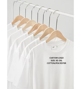 T-shirts pour hommes en toile teinte en fil lourd, coupe droite, épaules tombantes, sans coutures, personnalisés - Product Image 1