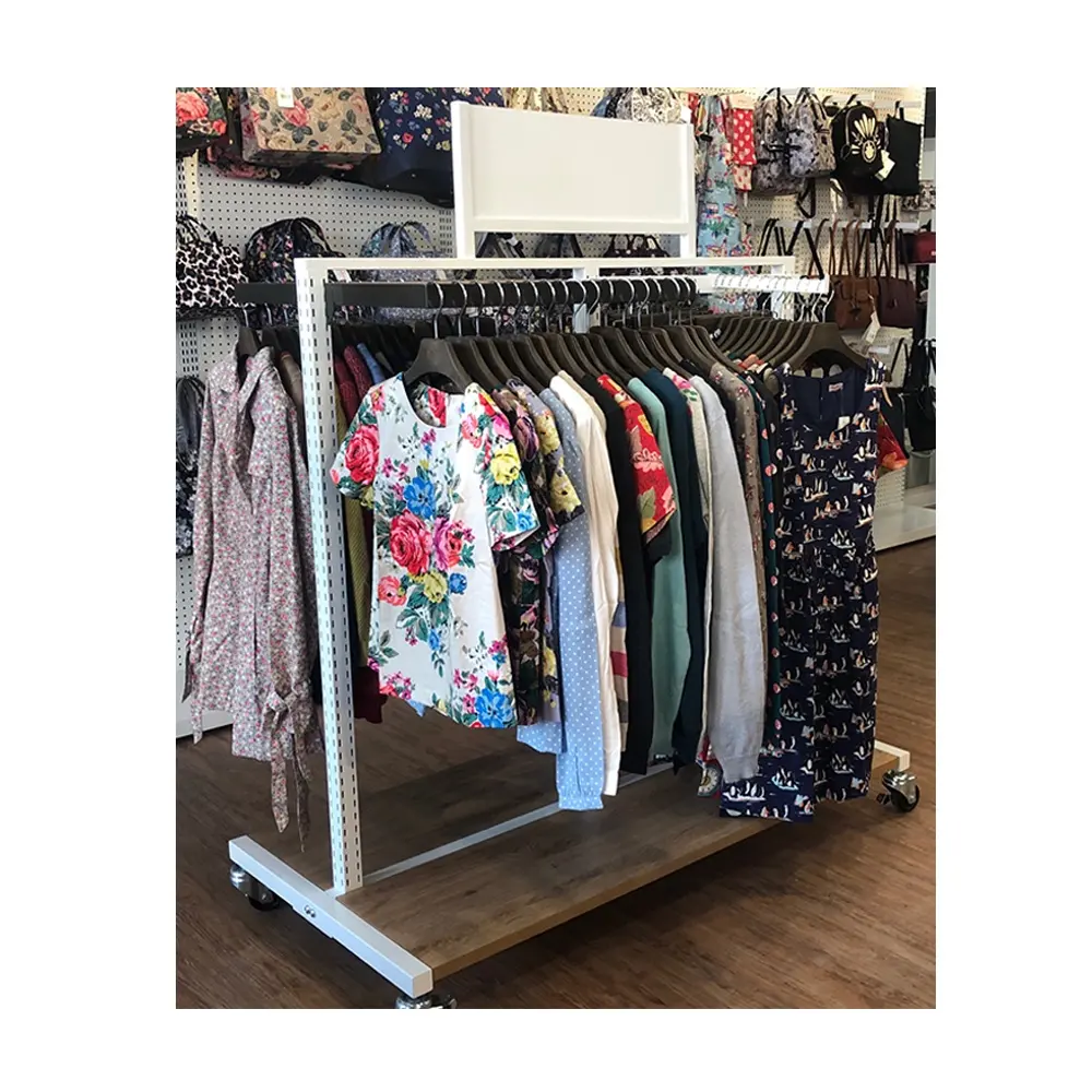 Retail clothing display rails rack for boutique
