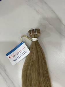 Extensiones de cabello de cinta plana vietnamita de súper alta calidad 100% cabello humano Rubio Natural sin desprendimiento listo para enviar - Product Image 4