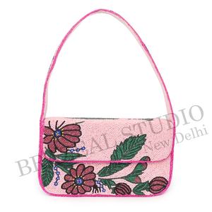 Nuevo Bolso de Mano Tipo Clutch con Diseño Geométrico y Cuentas para Mujer, de BRAZEAL STUDIO, Ideal para Bodas - Product Image 1