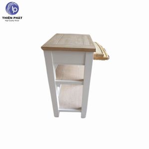 Mueble de Almacenamiento de Cocina de Madera, Organizador de Cocina de Madera de Acacia y Caucho con Estantes Abiertos - Product Image 5