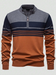 Pull en laine tricoté personnalisé pour homme, doux, en mérinos, col rond, épais, décontracté, mode classique, ODM - Product Image 6