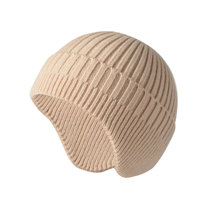 SPARKWELL INDUSTRIES Bonnet côtelé unisexe couleur unie chaud tricoté pour l'hiver 56-58CM style décontracté adulte en polyester pour l'extérieur - Product Image 5