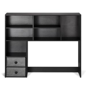 37\" X 10\" X 31.1\" PC Wood <b>Desktop</b> Bookshelf Organizer 3-Tier Office Storage Rack Display <b>Shelf</b> Portable <b>Desktop</b> Bookshelf - Product Image 1