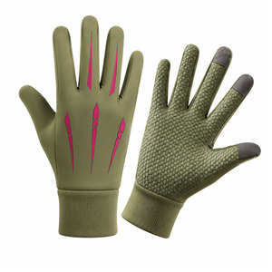 Gants de pêche d'hiver imperméables en gros pour hommes et femmes, à doigts complets, coupe-vent, thermiques, compatibles écran tactile, fermeture auto-agrippante en PU - Product Image 4