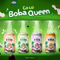 NAWON Vietnam Fabricant de boissons gazeuses OEM/ODM Lait de coco végétalien 100% avec sucre brun 330ml Vente en gros