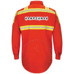 Camisetas FR para Soldadura - Camisetas FR de Secado Rápido, Ligeras, Transpirables e Impermeables con Franjas Reflectantes y Dos Bolsillos, Material FR - Product Image 2