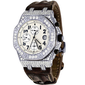 Reloj de Cuarzo de Acero Inoxidable para Hombre, Diseño de Moda Hip Hop de Lujo con Incrustaciones de Moissanita, Correa de 20 mm, Esfera de Cristal - Product Image 3