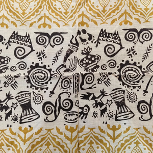 Pañuelo Cuadrado Étnico de Algodón Hecho a Mano Naaz Textile, Estampado Floral, Juego de Pañuelo para el Cuello, Ideal para el Verano, Suave al Contacto con la Piel - Product Image 1