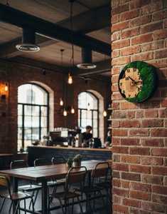 Emerald Forest Wood Slice Wall <b>Clock</b> Moss Grove Rustic Wooden Wall <b>Clock</b> Woodland Harmony Moss Art <b>Clock</b> Evergreen Timber Moss - Product Image 4