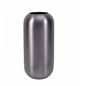 Jarrón de mesa de Metal martillado de alta calidad, jarrón de mesa moderno, florero moderno de aluminio para el hogar, oficina, decoración para sala de estar - Product Image 5