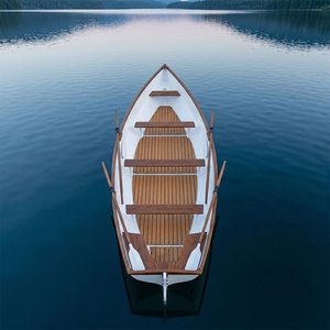 Bote de Remo Clásico Whitehall de 17 pies con Detalles en Teca, para un Aire de Lujo en la Costa, 525Lx136Wx60H cm - Product Image 4