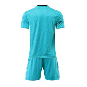 Uniforme de football de haute qualité 100% polyester entièrement personnalisable, vêtements de sport légers, ensemble complet de maillots - Product Image 1