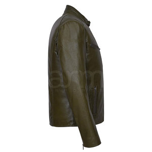 Comfortable Custom Made <b>Leather</b> <b>Jacket</b> For Men's <b>Long</b> Sleeves Breathable Winter <b>Jacket</b> For Online Sale - Product Image 4