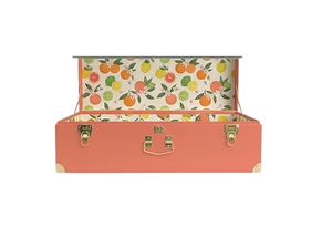 Metal Storage Trunk <b>Box</b> Lidded Rectangle Medium Capacity Stackable Home Organization Brown Trunk <b>Box</b> For Wedding Gift Use - Product Image 2