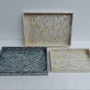 ชุดเครื่องเขินไข่มุก3ถาดวัสดุเป็นมิตรต่อสิ่งแวดล้อมทันสมัยจากเวียดนาม - Product Image 1