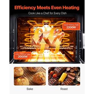 Horno eléctrico de 24 pulgadas con 2,7 Cu. Ft. Capacidad 4 quemadores de cocina Cuerpo de acero inoxidable - Product Image 4