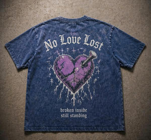 เสื้อยืดผู้ชายแบบสั่งทำพิเศษ พร้อมโลโก้ตามสั่ง ผ้าฝ้าย 100% ระบายอากาศได้ดี แขนสั้น ทรงหลวม - Product Image 2