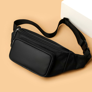 Sac banane en cuir style vintage avec plusieurs compartiments, ajustable, pour usage quotidien, décontracté et extérieur - Product Image 6