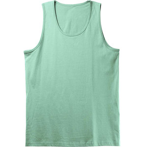 Men <b>Tank</b> <b>Tops</b> 100% Cotton Silver and <b>White</b> Sleeveless Undershirts Tagless Ribbed Slim Fit Muscle <b>Tank</b> <b>Top</b> with Scoop Neck - Product Image 3