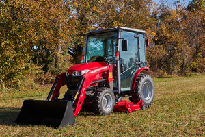 Tractor Usado Massey Ferguson 2850M de 4 Ruedas, 45HP, Compacto, con Cucharón de Acoplamiento Rápido de 72 Pulgadas, Bomba de Engranajes Automática FL2814, Motor y Caja de Cambios en Venta - Product Image 5