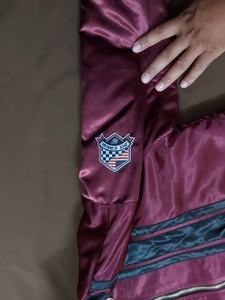 Wholesale Custom Woven Satin Baseball Bomber <b>Jackets</b> with Embroidery Bonded Processing Eco-Friendly & Waterproof - Product Image 5