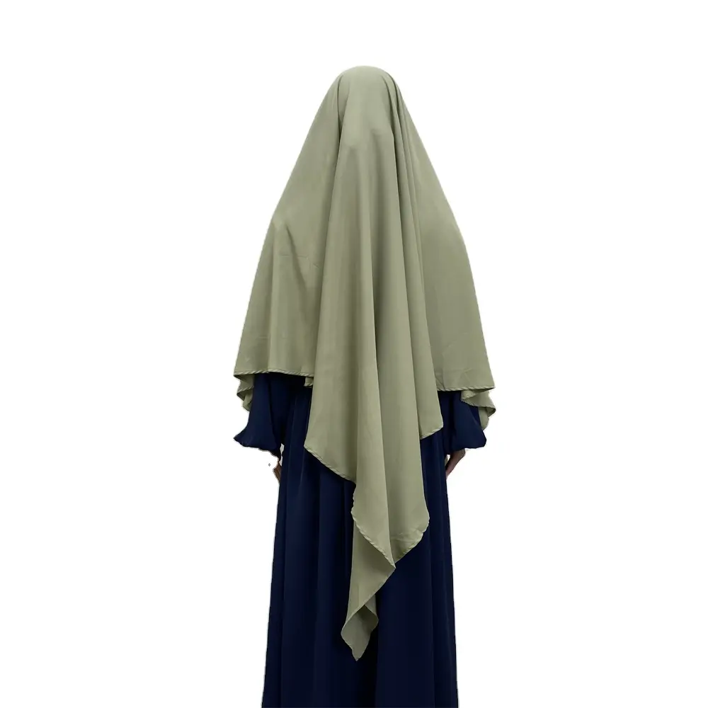 ธรรมดาสีทึบ 2 ชิ้นชุด Eid มุสลิมพลัสขนาด abaya ผู้หญิงชุดสตรี 2 ชิ้น Jilbab abaya ผ้าที่กําหนดเอง