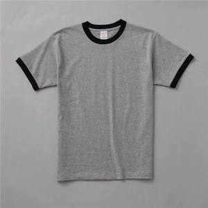 240gsm Heavy Weight Men's <b>Ringer</b> <b>T</b>-<b>shirts</b> Plus Size Casual Oversized Short Sleeve Streetwear Brand Custom - Product Image 5