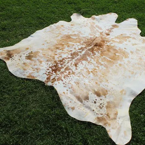 Alfombra de piel de vaca auténtica con pelo natural, tapete de cuero de vaca para sala de estar, dormitorio, decoración moderna para el suelo interior. - Product Image 2