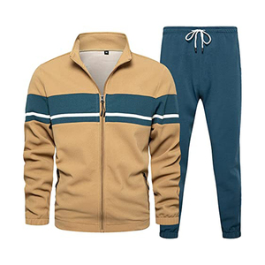 Best Premium Quality Men's Pullover Sweatsuits 2-Piece Sets Athletic Jogging Outfits 100% Cotton <b>Tracksuits</b> - Product Image 1