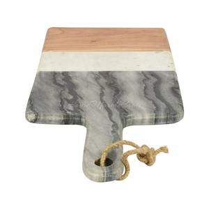 Tabla de Quesos de Madera Maciza y Mármol con Cuchillos, Diseño Moderno, Juego de Tablas de Cortar para Cocina a Precio Económico - Product Image 5