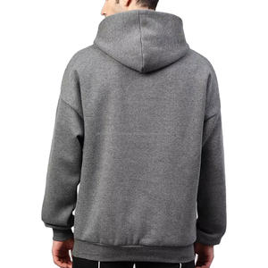 Lightweight Hoodies <b>Men</b> 100% Cotton Pullover Streetwear <b>Plain</b> High Quality <b>Grey</b> Color Oversized <b>Hoodie</b> - Product Image 2