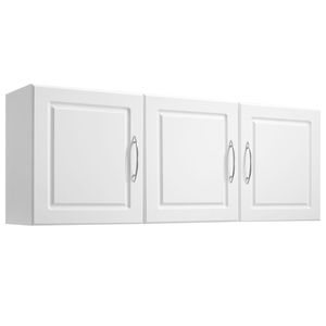 Estante Ajustable de 2 Niveles, Armario Colgante de Pared para Lavandería con 3 Puertas, Almacenamiento de Pared para Cocina - Product Image 6