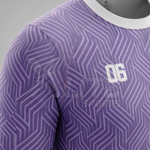 Collection de vêtements de football du fabricant – Maillot à manches longues grande taille pour homme, coupe athlétique, motif sublimé anti-humidité - Product Image 6