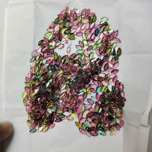 100% Piedra preciosa de calidad natural Piedra preciosa calibrada de turmalina múltiple Todos los tamaños disponibles en joyería hecha a mano personalizada - Product Image 2